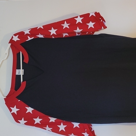 iLtex T-shirt Red White and Blue Stars Size Large - Picture 5 of 7